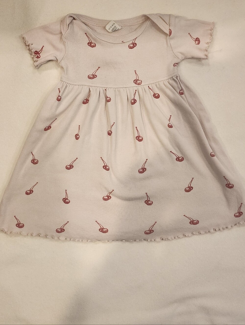 Kate Quinn Pink Cherry Print Dress 18-24 Months